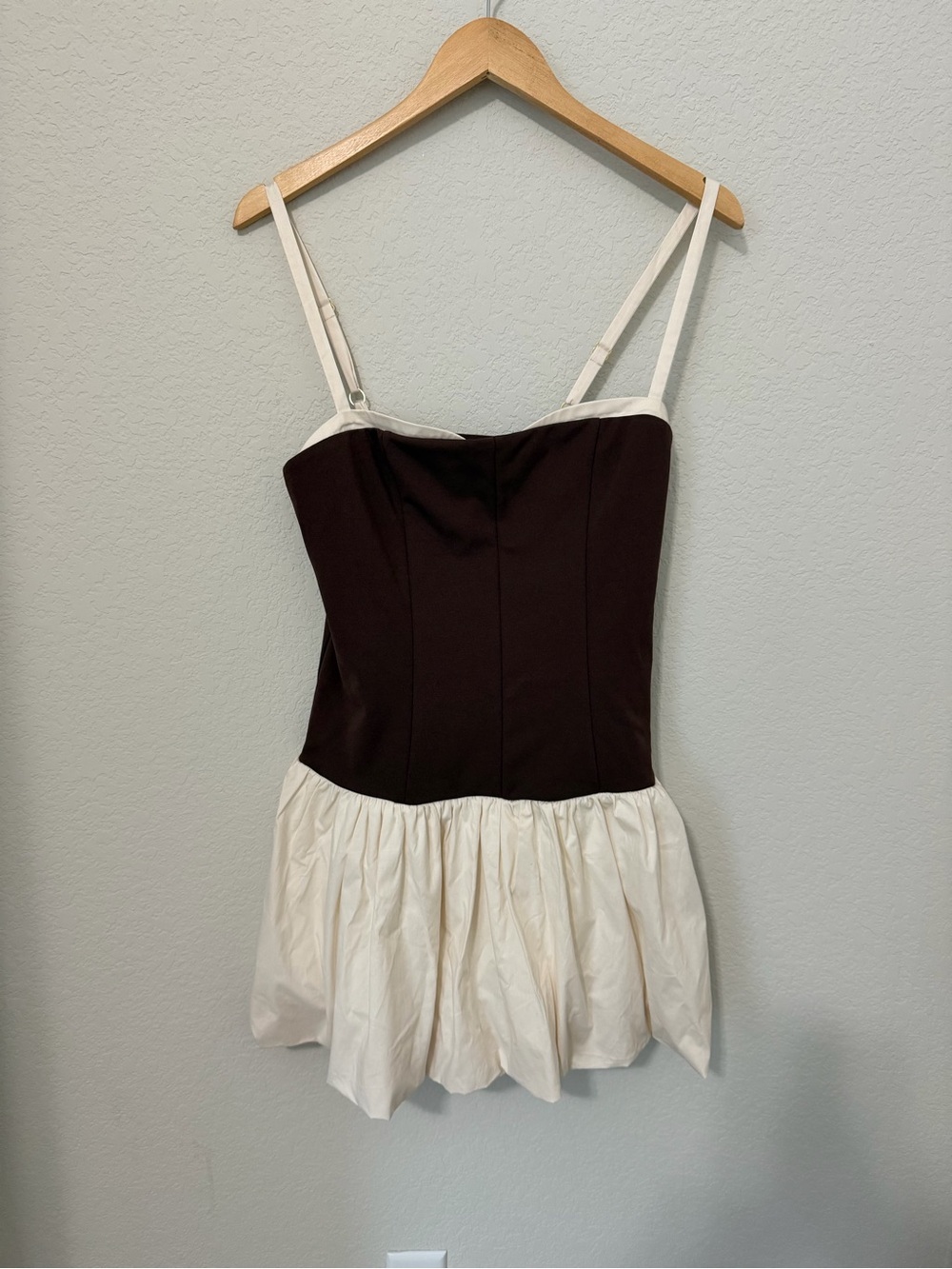 Show Me Your Mumu Contrast Bubble Hem Mini Dress with Built In Shorts - Picture 2 of 10